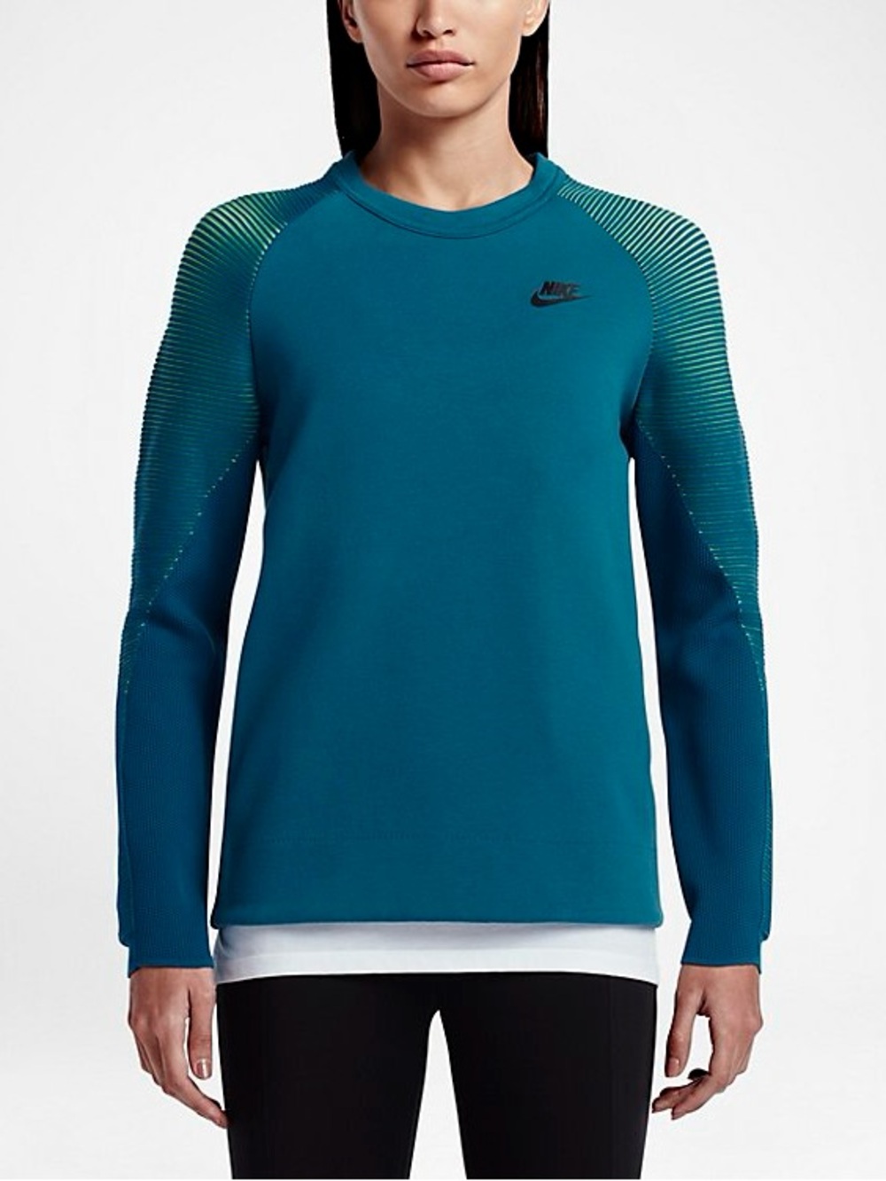 Nike (WMNS) Sportswear Tech Fleece Crew Green Abyss Women’s M